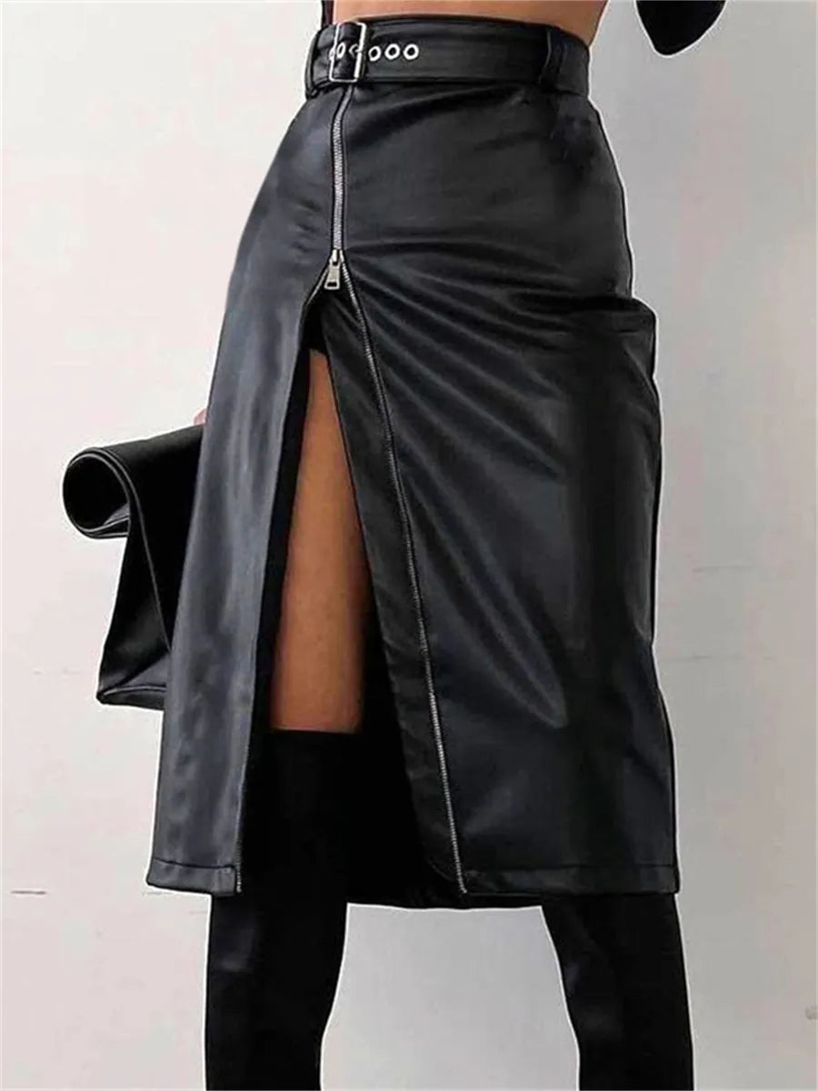 Pu Leather Skirt