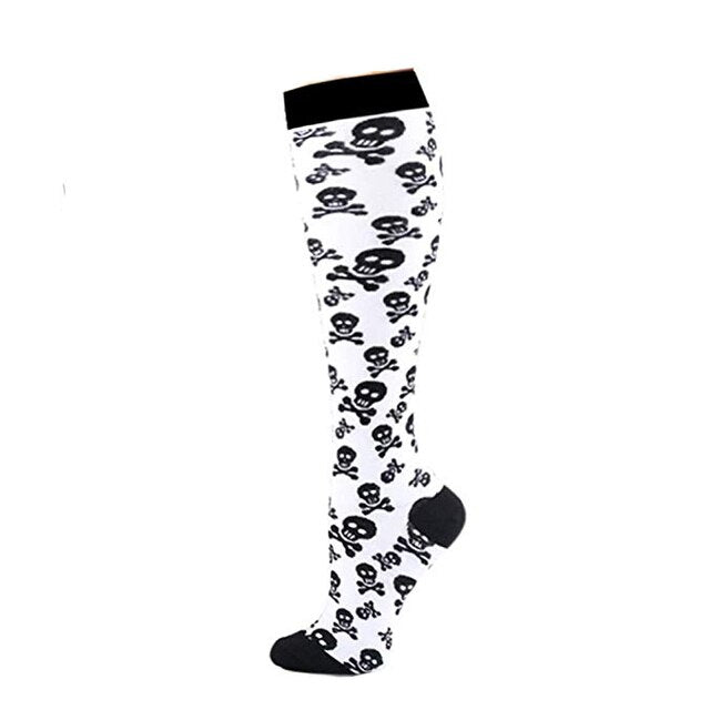 Skull Knee Socks