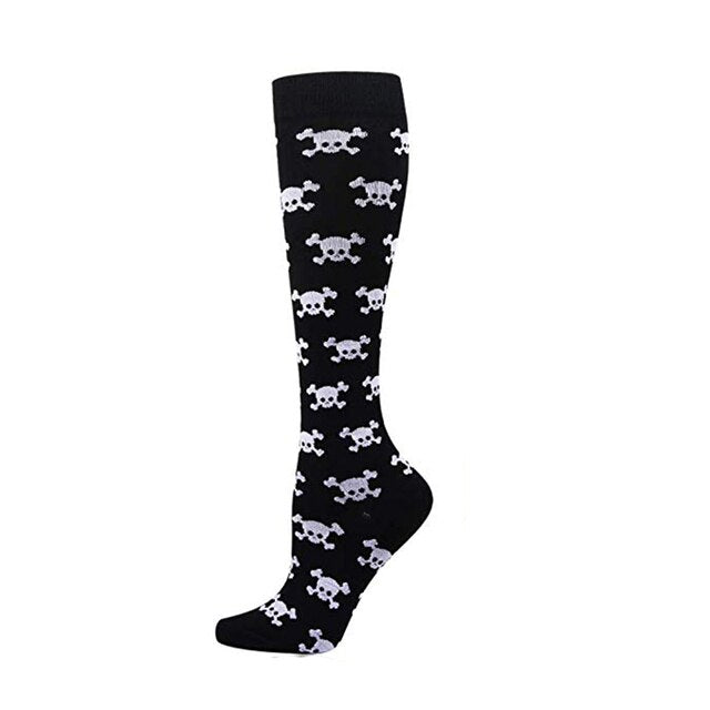 Skull Knee Socks