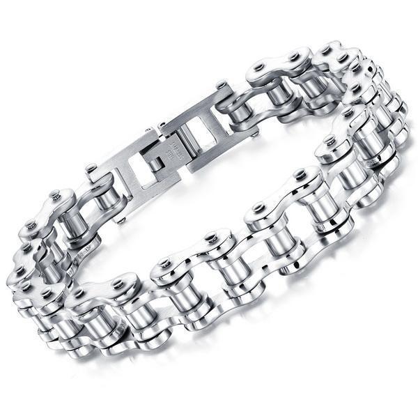 Pulsera de huesos de acero inoxidable