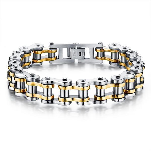 Pulsera de huesos de acero inoxidable