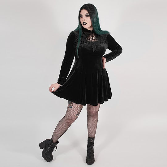 Velvet Spider Queen Dress