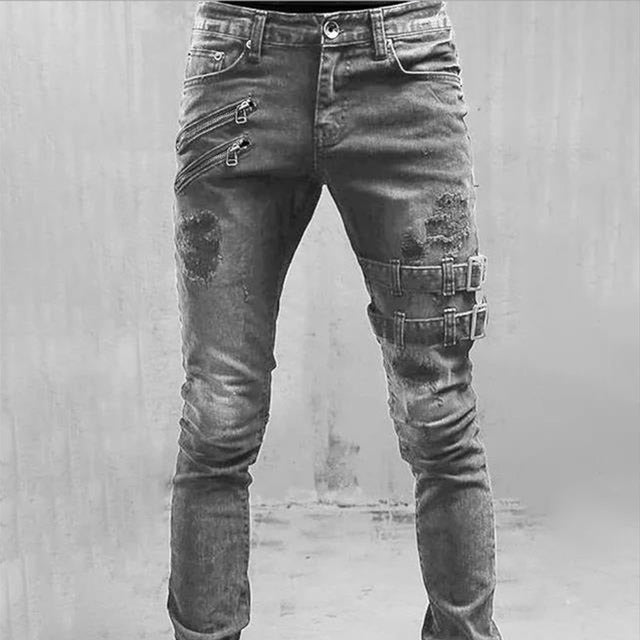 Gothic Buckle Jeans