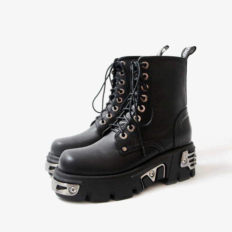 The Steel Punk Ankle Boots