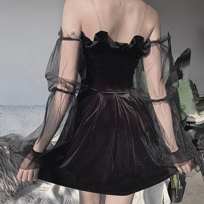 The Bubble Goth Mini Dress