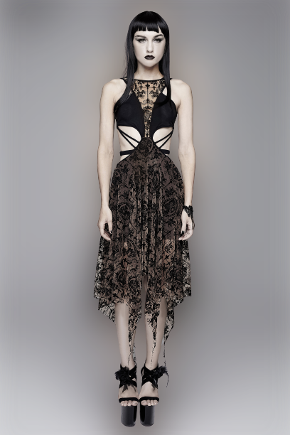 Lace Cameo Butterfly Dress