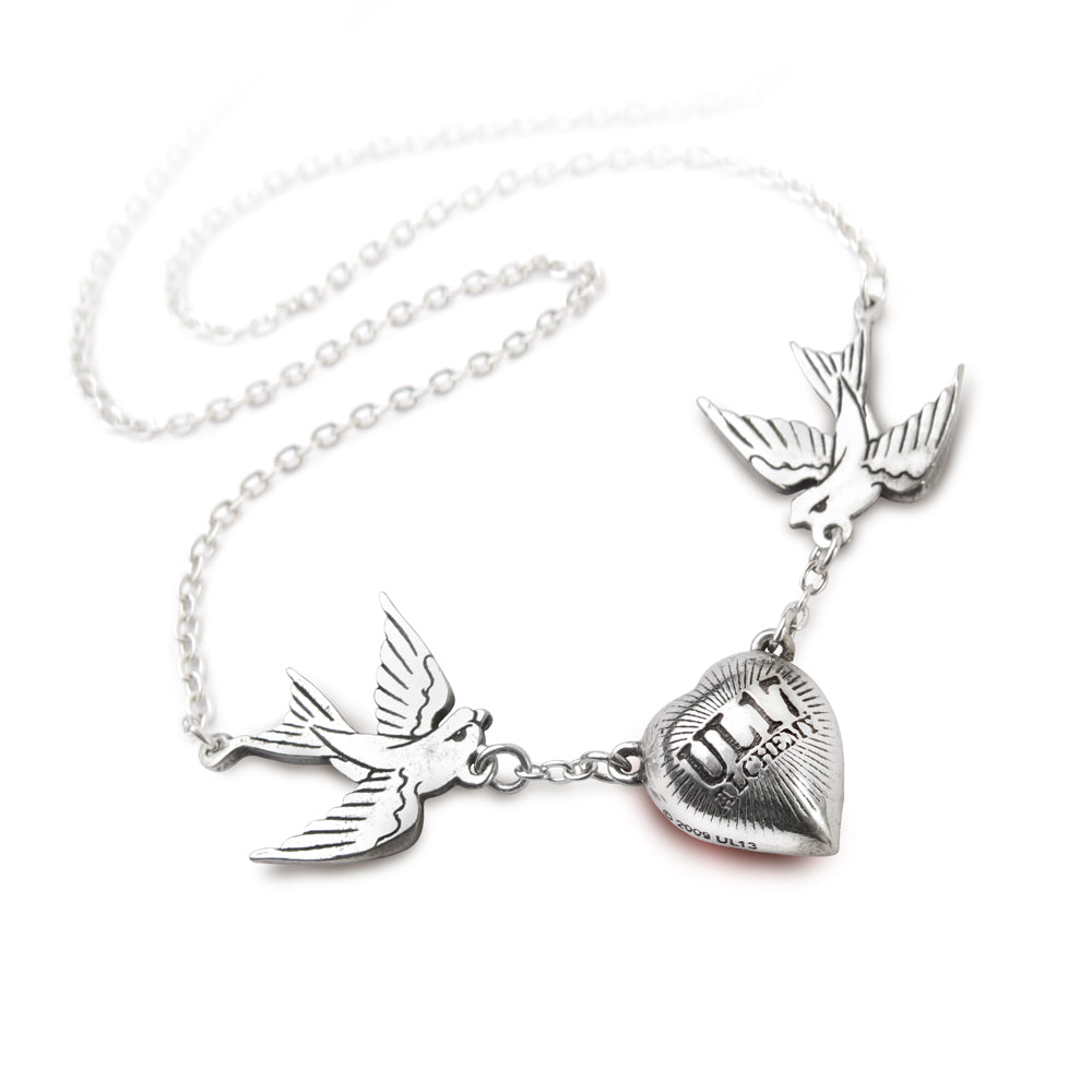 Swallow Heart Necklace