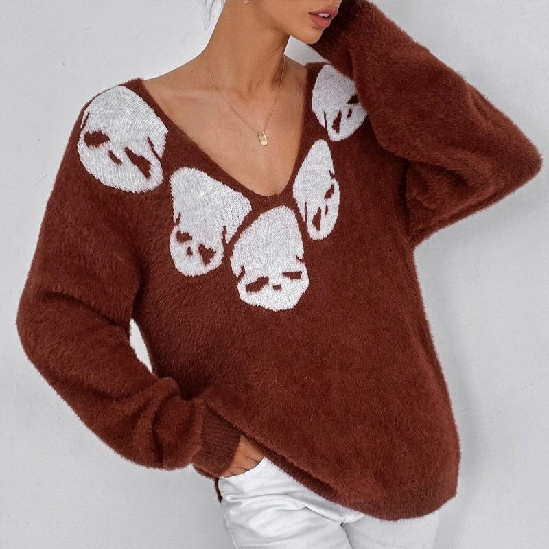 Women's Skull Sweater