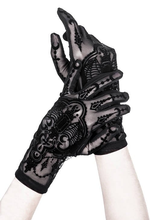 Bejewelled Bat Gloves
