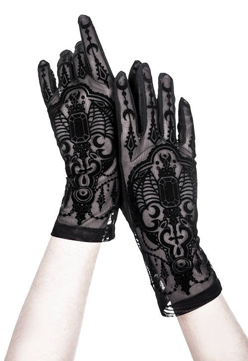 Bejewelled Bat Gloves