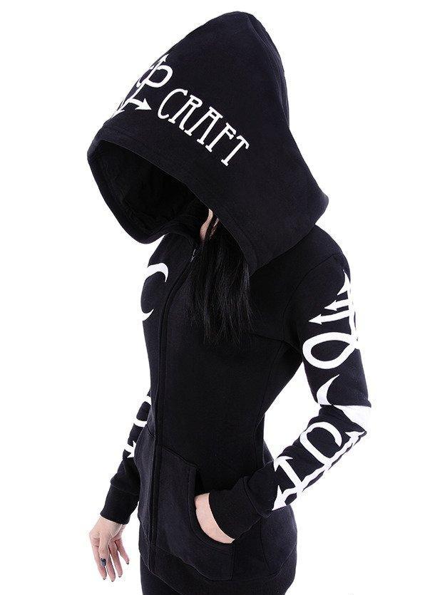 Sudadera con capucha con símbolo de brujería