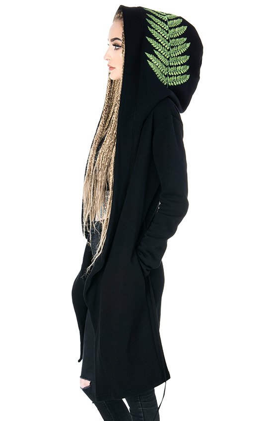 Sudadera con capucha de helecho de bruja del bosque