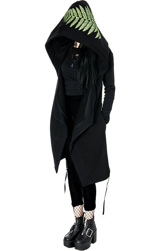 Sudadera con capucha de helecho de bruja del bosque