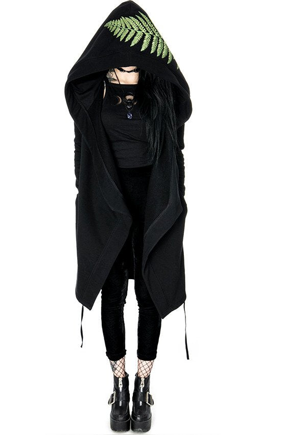 Sudadera con capucha de helecho de bruja del bosque