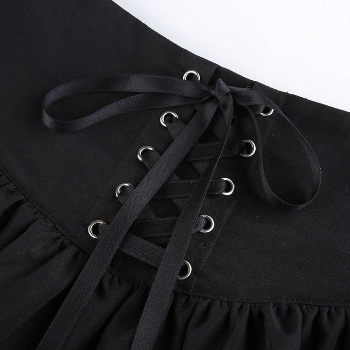 GOTH PLEATED SKIRT