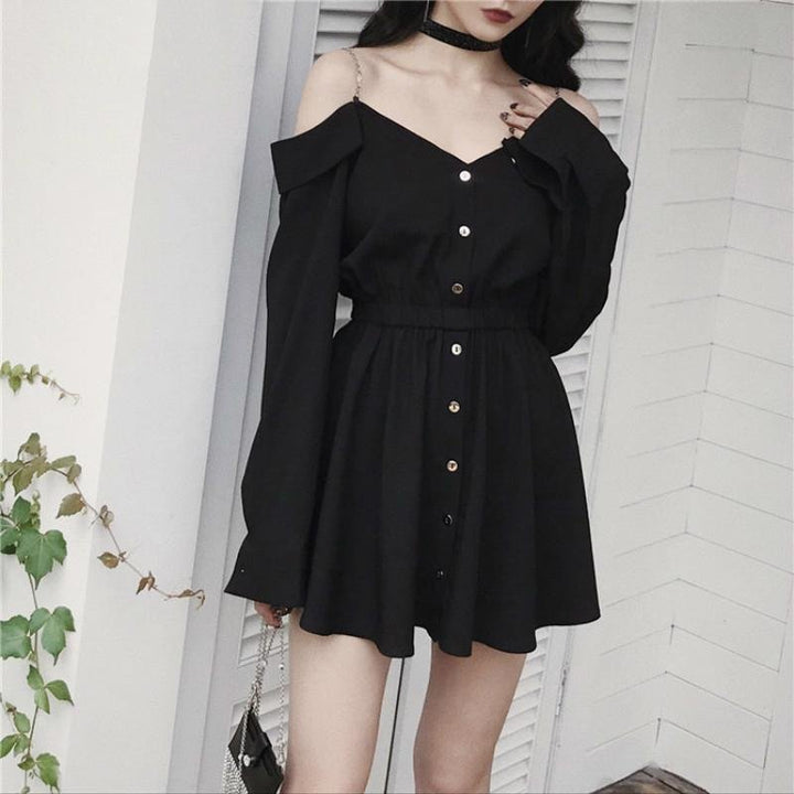 LONG SLEEVE COLLAR DRESS