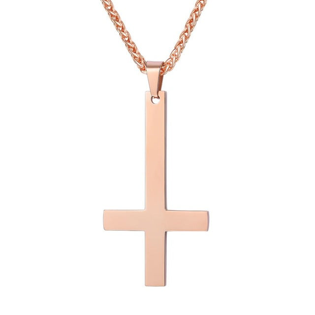 Inverted Cross Necklace