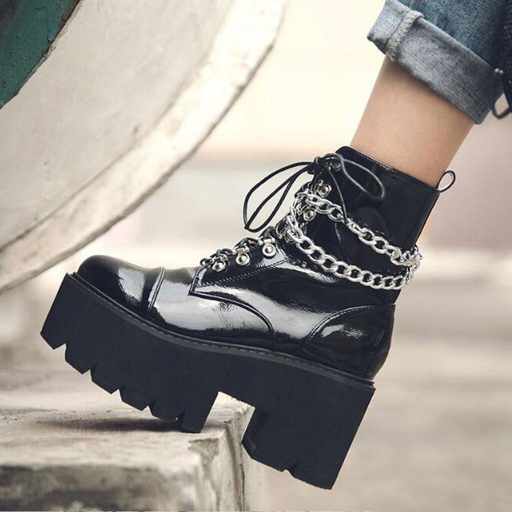 The Ankle Chain Boots