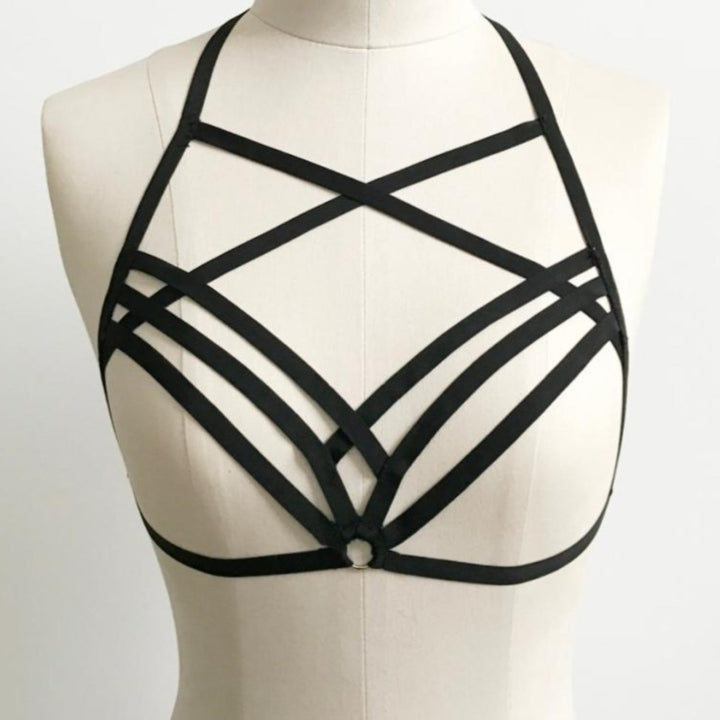 Cross Cage Harness Bra