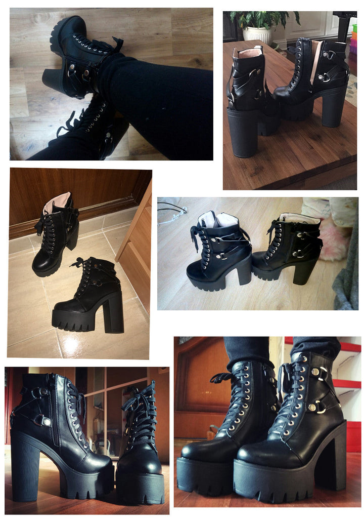 Militant Goth Combat Boots