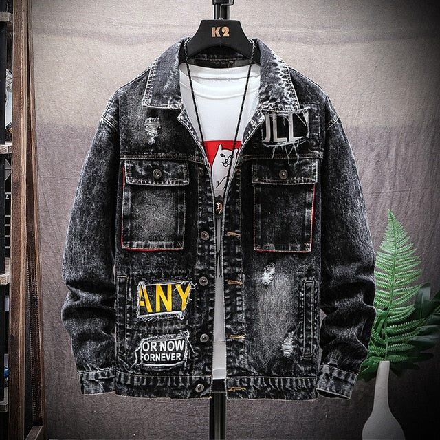 Men's Skull Denim Jacket